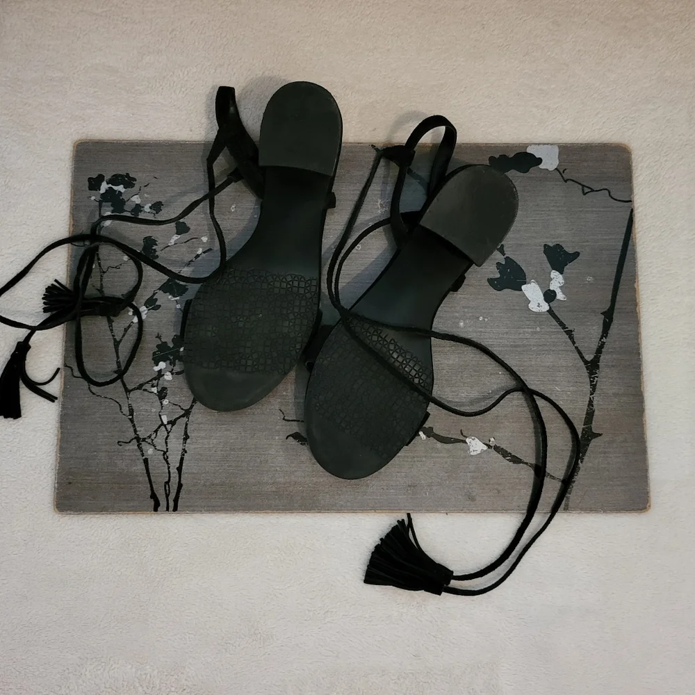 Nordstrom BP Black Sandals - Picture 3 of 9